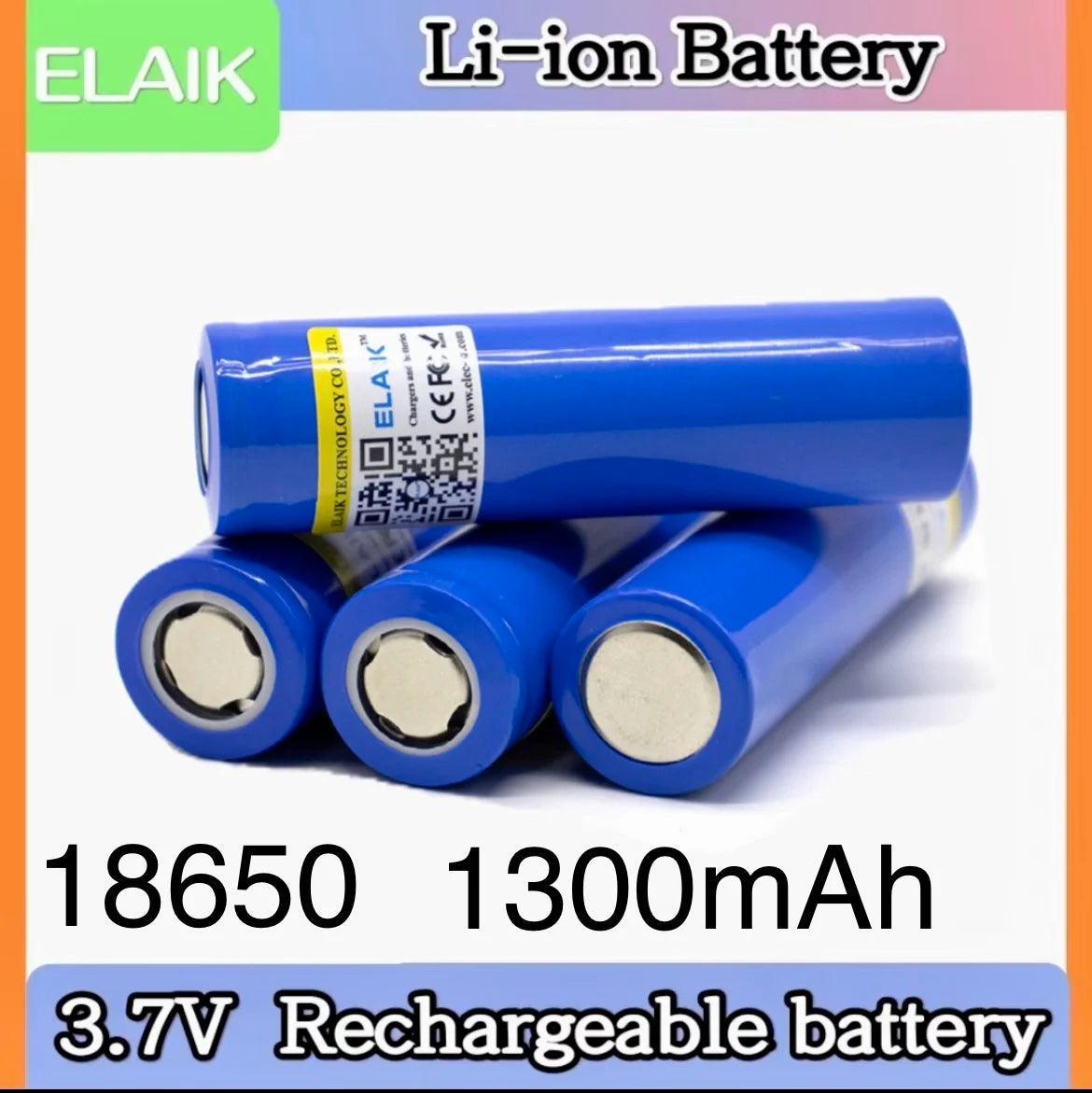 3.7V 1200mAh 18650 energy storage battery pack Rechargeable lithium - VirtuousWares.Store
