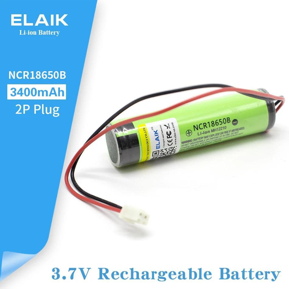 3.7V 18650 NCR18650B 3400mAh Rechargeable Li-lon battery with PCB +2P - VirtuousWares.Store