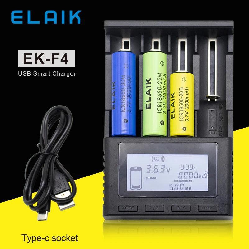 3.7V 2000mah 18650 Battery ELAIK 20M ICR18650 10A Lithium Ion Battery - VirtuousWares.Store