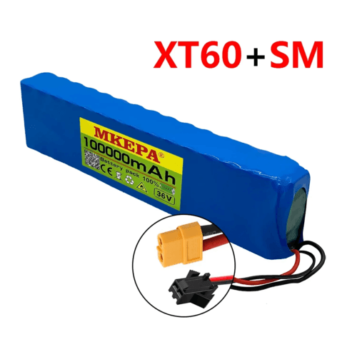 36V 100Ah 18650 Rechargeable Lithium Battery Pack 10S3P 1000W Power - VirtuousWares.Store