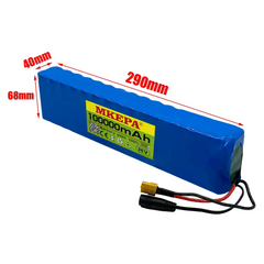 36V 100Ah 18650 Rechargeable Lithium Battery Pack 10S3P 1000W Power - VirtuousWares.Store