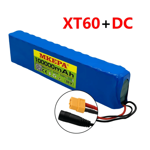 36V 100Ah 18650 Rechargeable Lithium Battery Pack 10S3P 1000W Power - VirtuousWares.Store