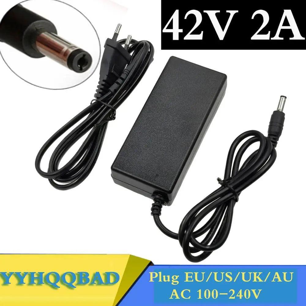 36V 2A battery charger Output 42V 2A Charger Input 100-240 VAC Lithium Li-ion Li-poly Charger For 10Series 36V - VirtuousWares.Store