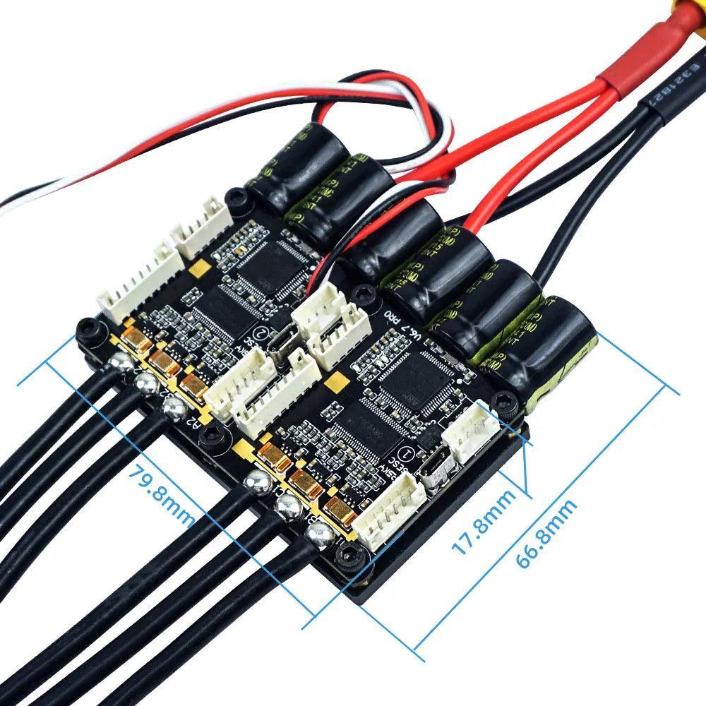 4-12S Electric Speed Controller FLIPSKY Dual Mini FSESC6.7 PRO 140A - VirtuousWares:Global