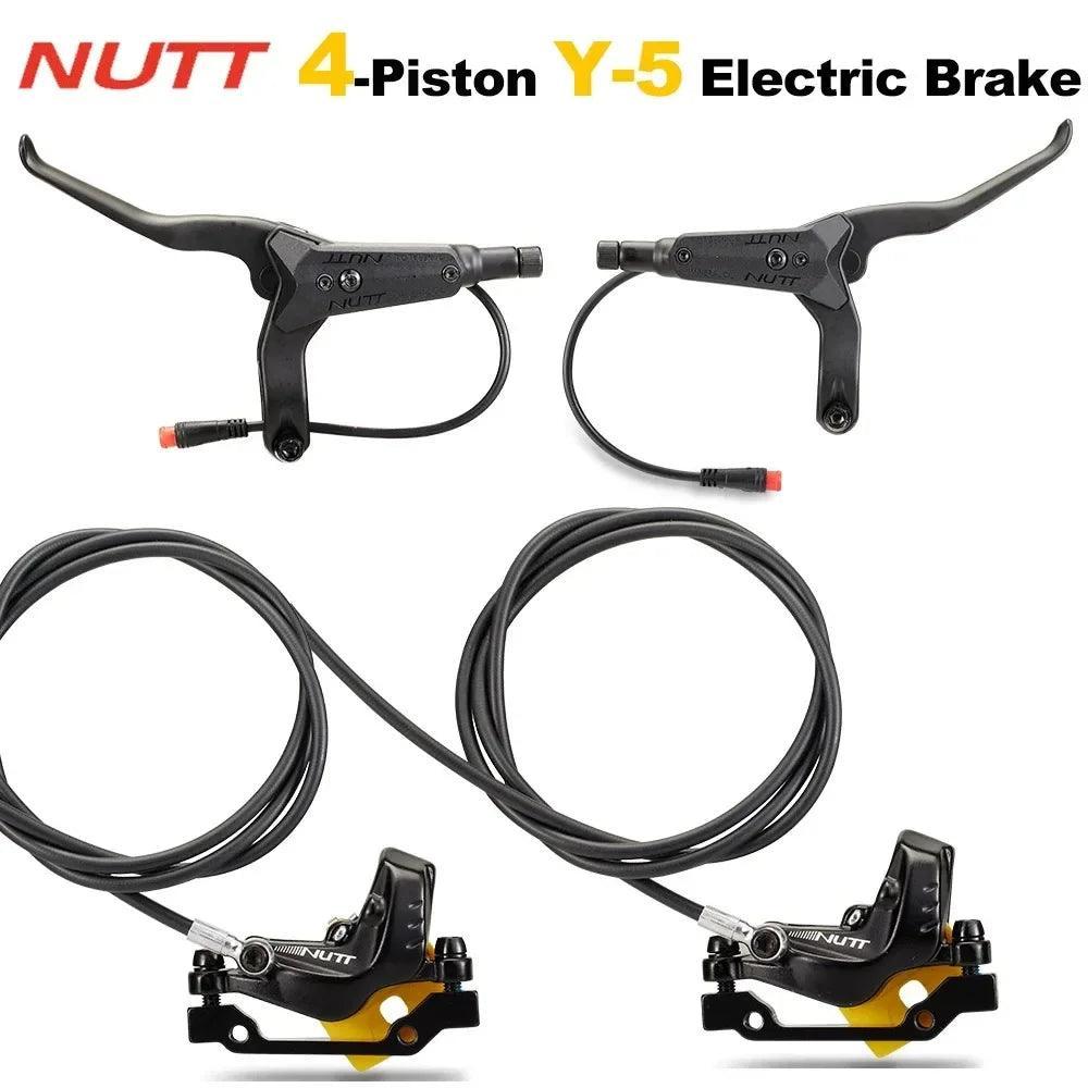 4 Piston E-bike Hydraulic Disc Brake Scooter Control Shifter Cut Power - VirtuousWares.Store