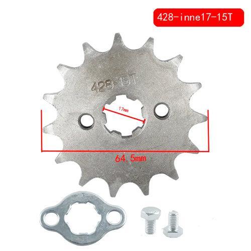 428# 17mm 10-19T Tooth Front Engine Sprocket for 50-160cc Orion Apollo - VirtuousWares.Store