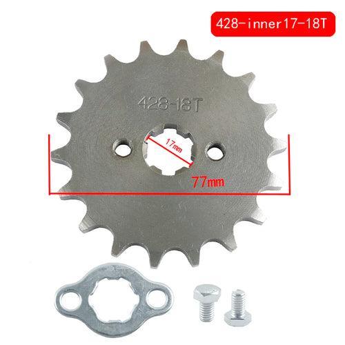 428# 17mm 10-19T Tooth Front Engine Sprocket for 50-160cc Orion Apollo - VirtuousWares.Store