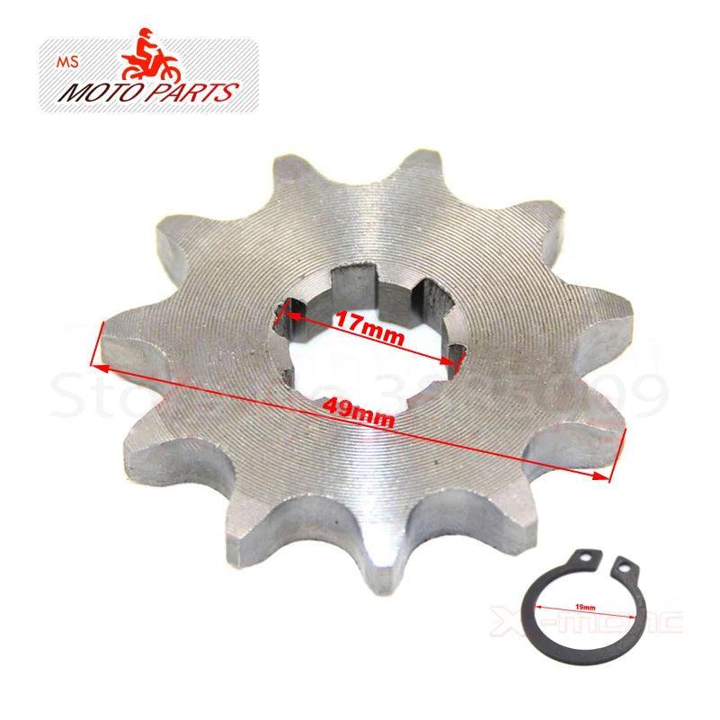 428# 17mm 10-19T Tooth Front Engine Sprocket for 50-160cc Orion Apollo - VirtuousWares.Store