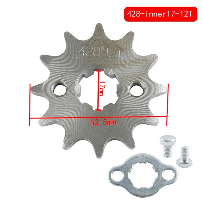428# 17mm 10-19T Tooth Front Engine Sprocket for 50-160cc Orion Apollo - VirtuousWares.Store