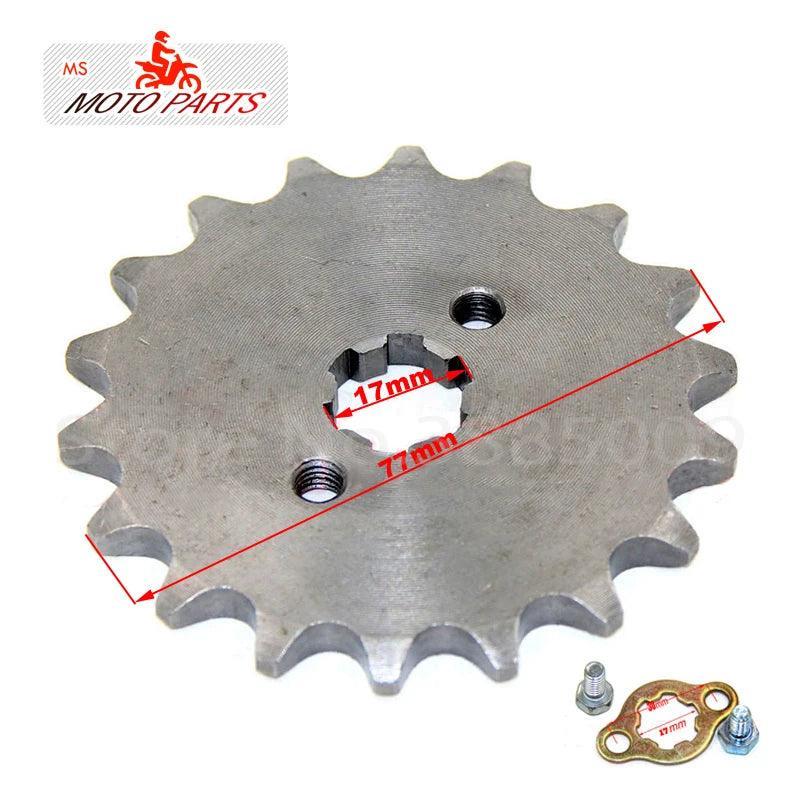 428# 17mm 10-19T Tooth Front Engine Sprocket for 50-160cc Orion Apollo - VirtuousWares.Store