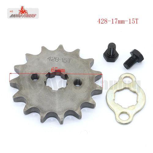 428# 17mm 10-19T Tooth Front Engine Sprocket for 50-160cc Orion Apollo - VirtuousWares.Store