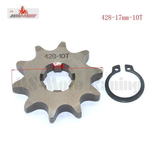 428# 17mm 10-19T Tooth Front Engine Sprocket for 50-160cc Orion Apollo - VirtuousWares.Store