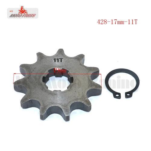 428# 17mm 10-19T Tooth Front Engine Sprocket for 50-160cc Orion Apollo - VirtuousWares.Store