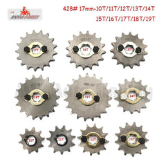 428# 17mm 10-19T Tooth Front Engine Sprocket for 50-160cc Orion Apollo - VirtuousWares.Store