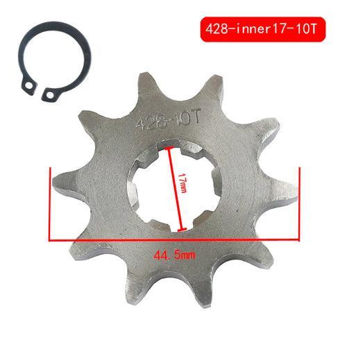 428# 17mm 10-19T Tooth Front Engine Sprocket for 50-160cc Orion Apollo - VirtuousWares.Store