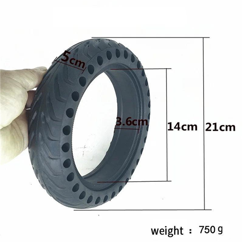 2024 FOSTON X-PLAY For 8.5 Inch Electric Scooter Tyre Rear Hub Damping Solid Tyres Hollow Non-Pneumatic Tires Honeycomb Wheel