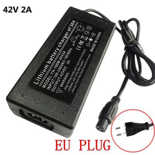 42V 2A Universal Lithium Battery Charger For 36V Hoverboard - VirtuousWares.Store