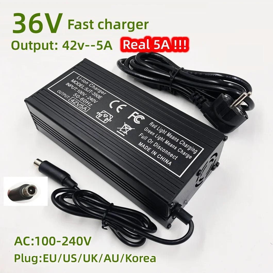 42V 5A Fast Charger For 36V - VirtuousWares.Store