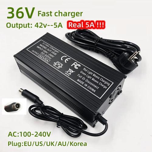 42V 5A Fast Charger For 36V - VirtuousWares.Store