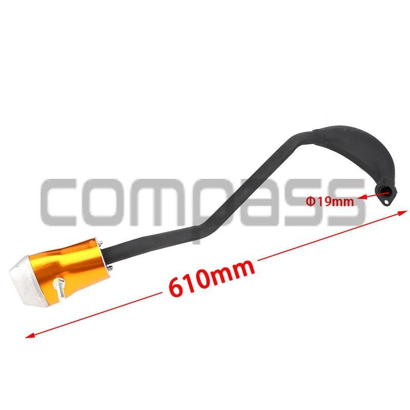 47CC 49CC Motorcycle Accessories Exhaust System Muffler Exhaust Pipe - VirtuousWares.Store