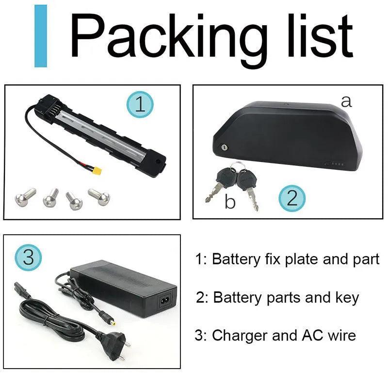 48V 52V Polly DP-9 EBike Battery 36V 21Ah Lithium Ion Batteries 52V - VirtuousWares.Store