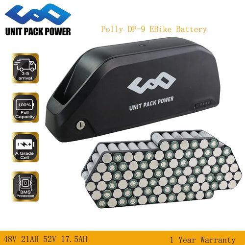 48V 52V Polly DP-9 EBike Battery 36V 21Ah Lithium Ion Batteries 52V - VirtuousWares.Store