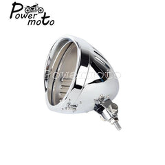 5.75 inch Motorcycle Steel Headlight Housing Bucket Lighthouse Shell - VirtuousWares.Store