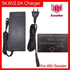 54.6V 2.0A Charger Standard Original Charging Kaabo Accessories for - VirtuousWares.Store