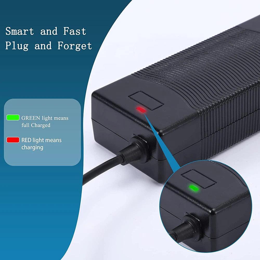 54.6V 2A Electric Scooter Charger, Replacement Power Supply Adapter - VirtuousWares.Store
