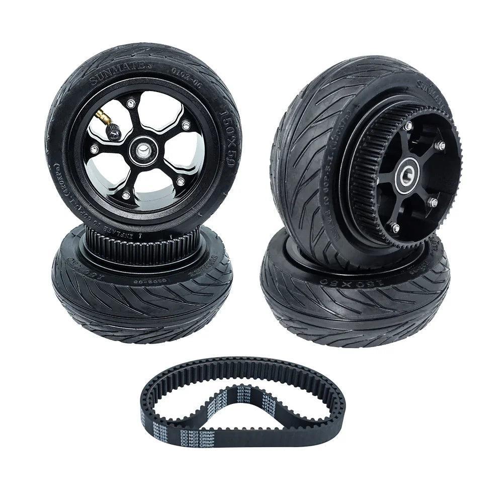 6" 7'' ATM Offroad Wheel Pneumatic Rubber All Terrain Mountain Wheels - VirtuousWares.Store