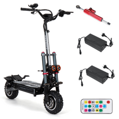 [USA DIRECT] ANGWATT T1 Electric Scooter 60V 35Ah 6000W (2*3000W) Dual Motor 11inch Off-Road Electric Scooter Steering Damper Electric Scooter 80-105km Mileage 200kg Max Load USA Plug