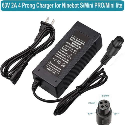 63V 2A 4 Prong Scooter Charger for Ninebot S/Mini PRO/Mini lite / L8 / - VirtuousWares.Store