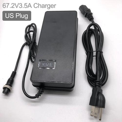 67.2V 3.5A Fast Charger Quick Charging for 60V Kaabo Electric Scooter - VirtuousWares.Store