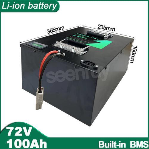 72V 100Ah Li-ion With Charger Lithium Polymer Battery Perfect For - VirtuousWares.Store