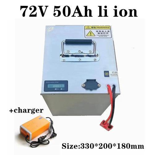 72v 50Ah lithium ion escooter battery pack for 5000W 8000W range ebike - VirtuousWares.Store