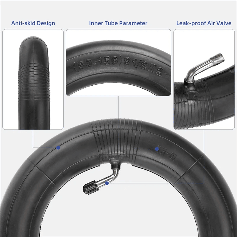 8.5Inch Inner Tube Rear Wheel Bent Valve Stem 50/75-6.1 Rear Tire 8 - VirtuousWares.Store