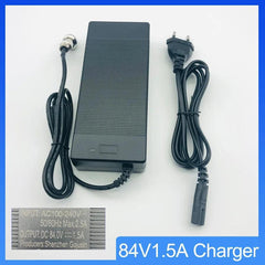 84V1.5A Charger 84V Charging Universal for 72V Electric Scooter - VirtuousWares.Store