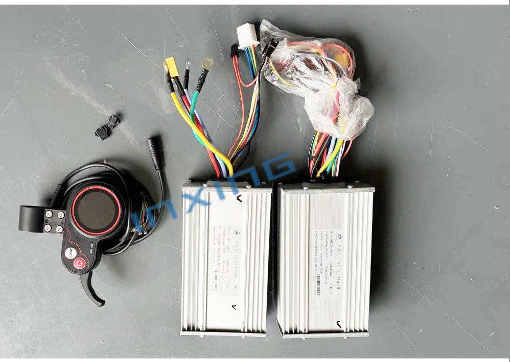 jingbo 60V 45A Scooter Controller for Dual Engines Electric Scooters Display Accelerator TF-100 display mother board Meter