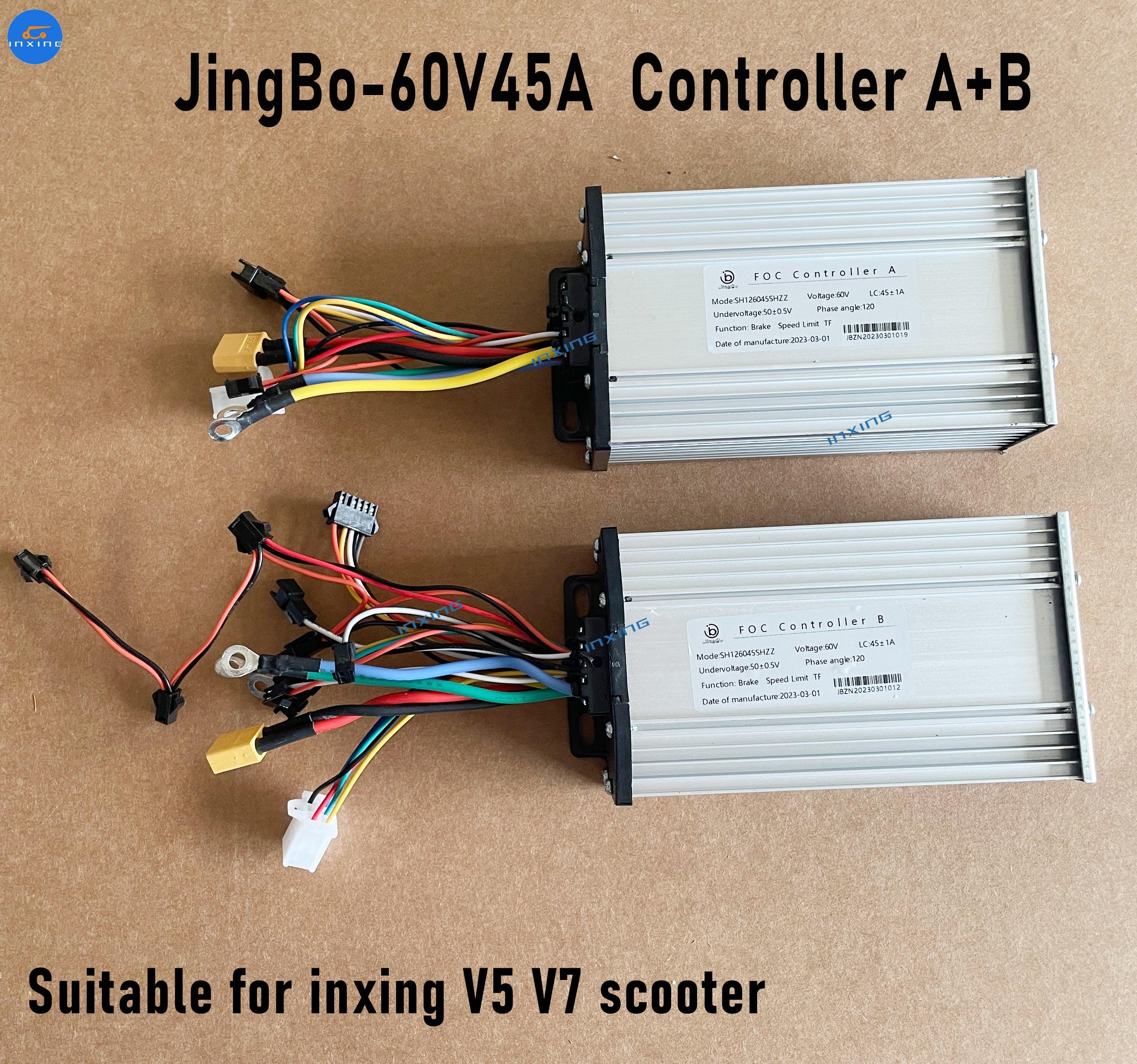 jingbo 60V 45A Scooter Controller for Dual Engines Electric Scooters Display Accelerator TF-100 display mother board Meter