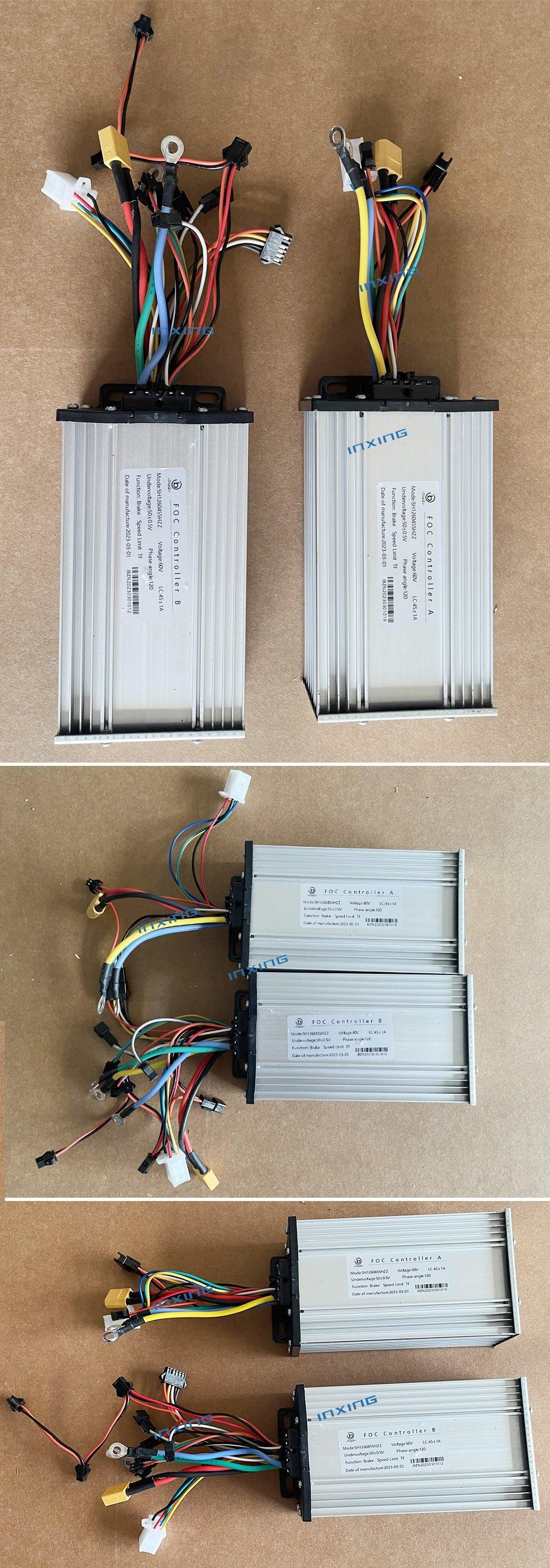 jingbo 60V 45A Scooter Controller for Dual Engines Electric Scooters Display Accelerator TF-100 display mother board Meter