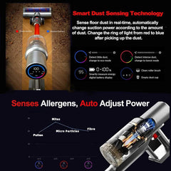 ABIR VC205 Cordless Handheld Vacuum Cleaner,27000PA,Touch Screen,Smart - VirtuousWares.Store