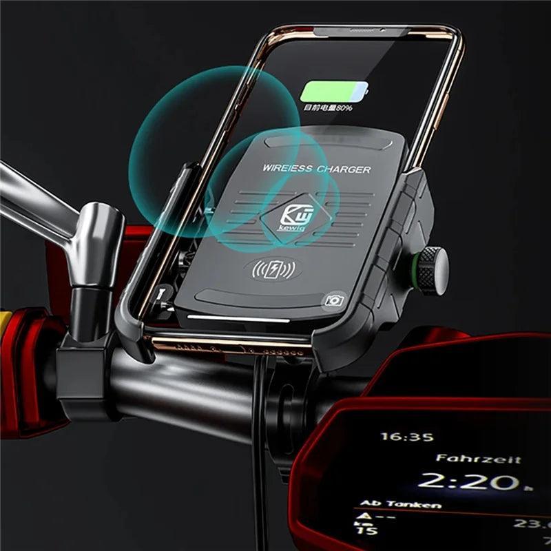 Aluminum Motorcycle Phone Holder Mount Moto Bicycle Handlebar Bracket - VirtuousWares.Store