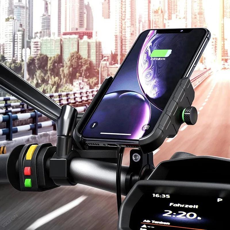 Aluminum Motorcycle Phone Holder Mount Moto Bicycle Handlebar Bracket - VirtuousWares.Store