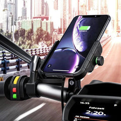 Aluminum Motorcycle Phone Holder Mount Moto Bicycle Handlebar Bracket - VirtuousWares.Store