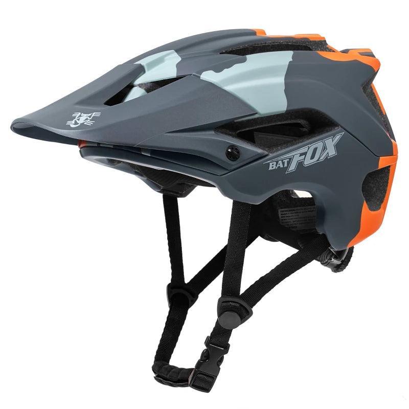 BATFOX NEW MTB Bike Helmet orange Bicycle Helmet Sports Safety men's Cycling helmets mountain bike casco mtb capacete ciclismo - VirtuousWares.Store