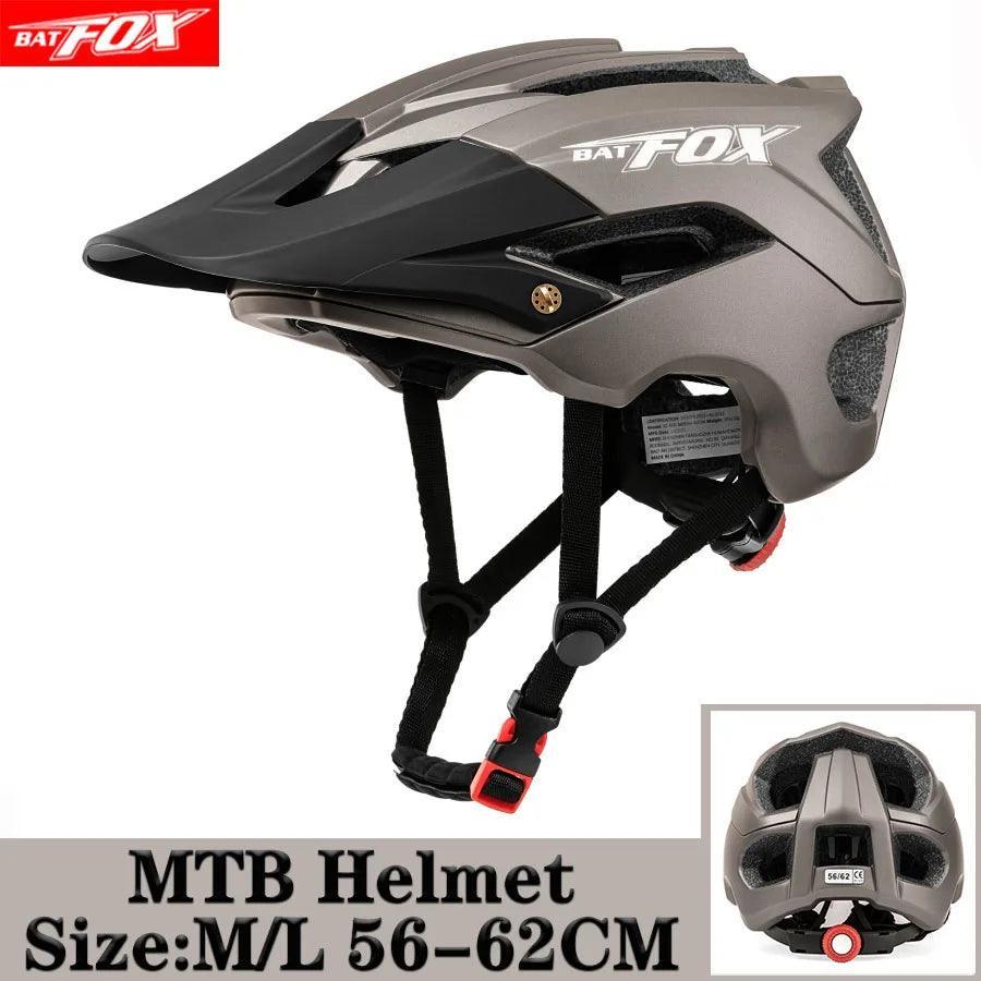 BATFOX NEW MTB Bike Helmet orange Bicycle Helmet Sports Safety men's Cycling helmets mountain bike casco mtb capacete ciclismo - VirtuousWares.Store