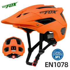 BATFOX NEW MTB Bike Helmet orange Bicycle Helmet Sports Safety men's Cycling helmets mountain bike casco mtb capacete ciclismo - VirtuousWares.Store