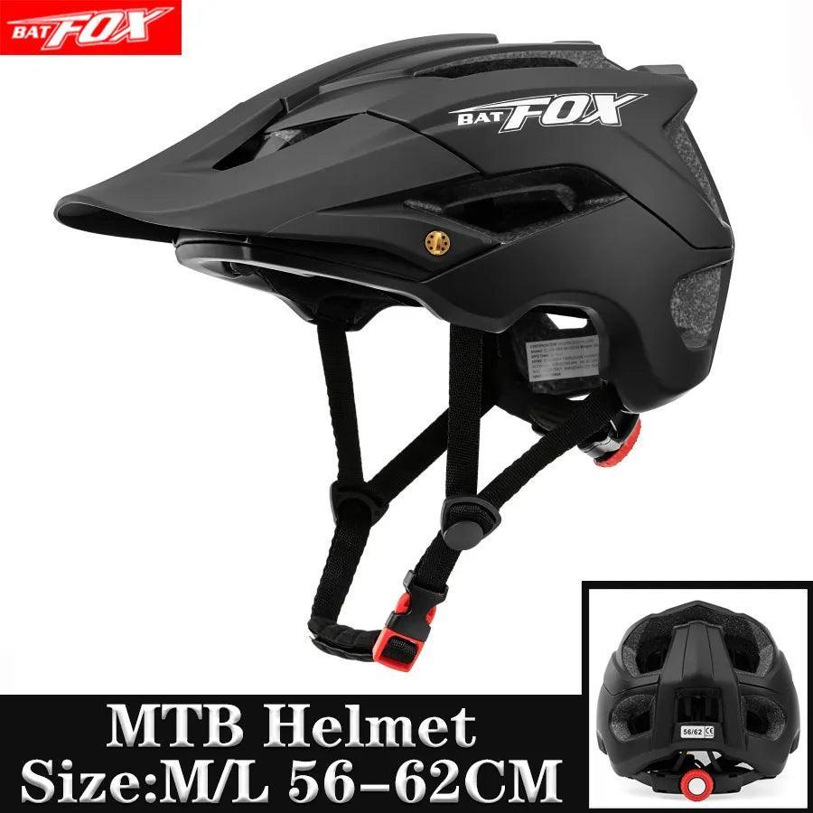 BATFOX NEW MTB Bike Helmet orange Bicycle Helmet Sports Safety men's Cycling helmets mountain bike casco mtb capacete ciclismo - VirtuousWares.Store