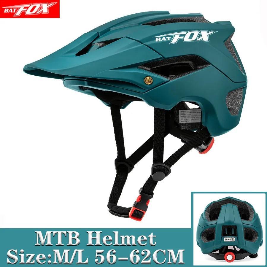 BATFOX NEW MTB Bike Helmet orange Bicycle Helmet Sports Safety men's Cycling helmets mountain bike casco mtb capacete ciclismo - VirtuousWares.Store