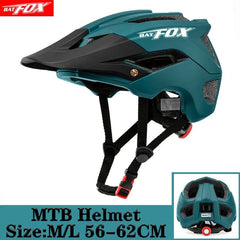 BATFOX NEW MTB Bike Helmet orange Bicycle Helmet Sports Safety men's Cycling helmets mountain bike casco mtb capacete ciclismo - VirtuousWares.Store